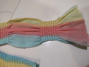 Rainbow Off-Shoulder Top
