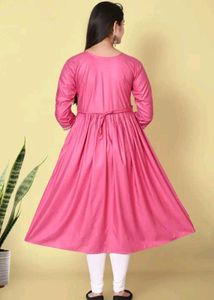 Pink Embroidered Kurta