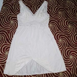 Navy, White Night Dress,,, 2pics