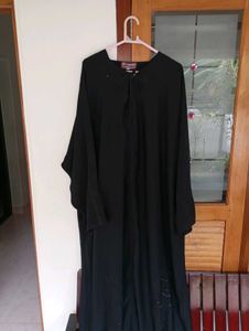 Elegant Black Abaya with Embroidery