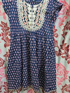Elegant Blue Printed Kurta shara sat with dupatta