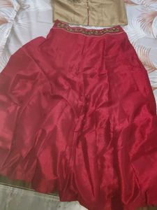 Red &amp; Gold Lehenga Choli