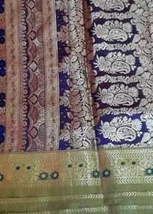 Blue Bangalore Silk Saree