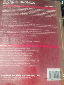 Economics Book Class XI Sandeep Garg