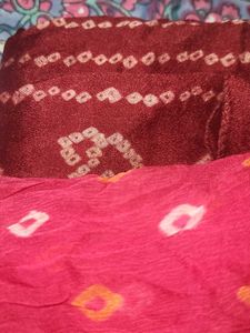Bandhej Dupatta Set