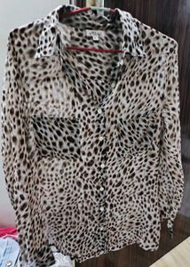 Tiger Print Shirt, Beautiful Shirt,Very Soft Fabri
