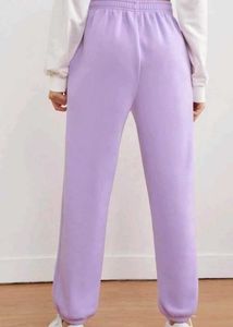 Striped Tee &amp; Lavender Joggers Set