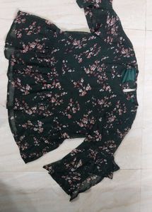 Dark Green Top