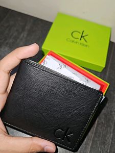 Calvin Klein Leather Wallet ( BLACK )