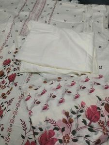 Off White Dress Material