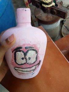 Funny Face Pink Vase