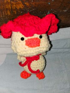 Crochet Duck Keychain