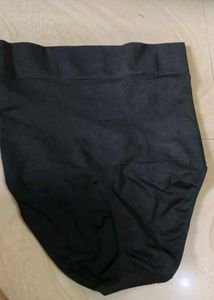 High-Waisted Black Underwear