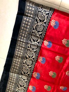 Brand New Red Saree