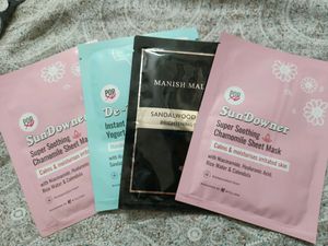 Combo Of 4 Sheet Masks