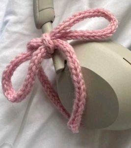🧶Crochet Pink Bow Charm