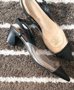 Allen Solly Women Black Solid Pumps