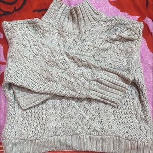 Cable Knit Turtleneck Sweater