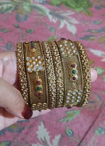 Golden Bangles Set