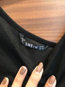 One Shoulder Mesh Top