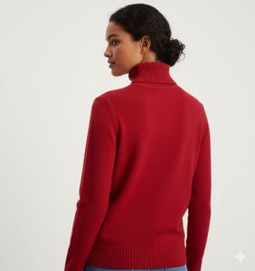 Red Turtleneck Sweater