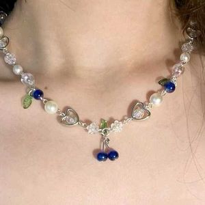 Cute Cherry Pearl Necklace