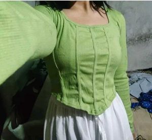 Mint Green Crop Top💚