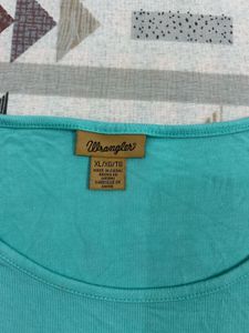 Teal Bell Sleeve Top