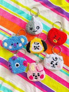Punch Needled Key Chains