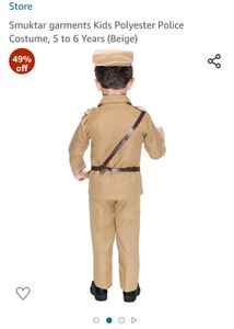 Police Costume For 4 to 5 Years Old