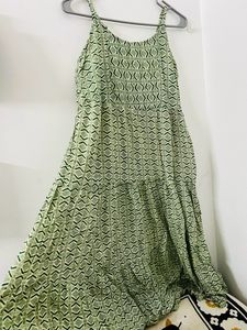 Sleeveless Green Dress
