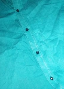 Teal Button-Down Shirt