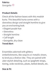 Inddus Burgundy Printed Kurta