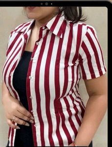 Striped Button-Down Shirt