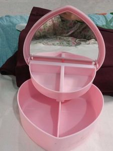 Pink Heart Jewelry Box