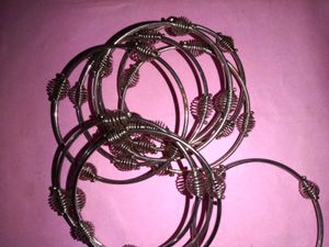 Silver Bangle Set