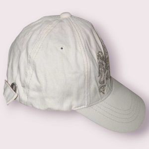 ASK Enquired White Embroidered Cap - Rare Korean