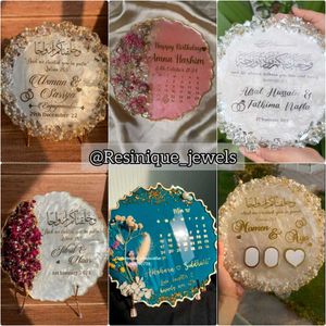 Resin Handmade Wedding Plaque