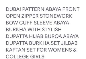 Dubai Abaya Burkha Hijab Duppata