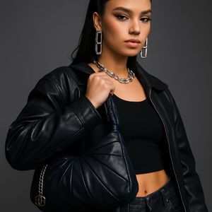 Blue Leather Bag