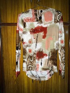 Patterned Long Sleeve Top