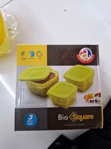 Bio Square 3pc Container