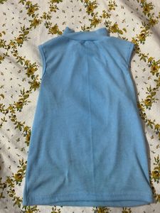 Cute Light Blue Fitted top