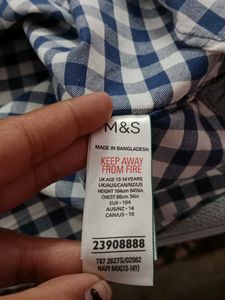 M&amp;S MEN&#39;S/BOY&#39;S SHIRT