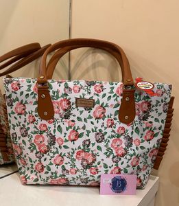 Floral Tote Bag With Free Mini Purse
