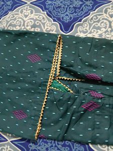 Embroidered Green Kurta