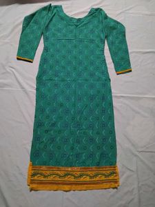 Green Printed Kurti
