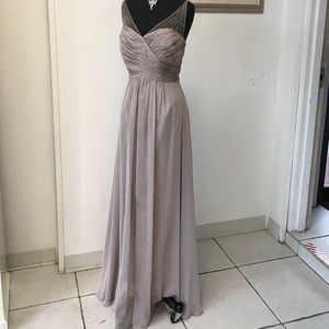 Elegant Beaded-Shoulder Maxi Dress