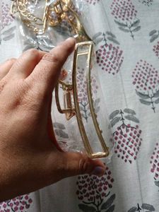 Metal Combo Gold Hair Claw Clip Set