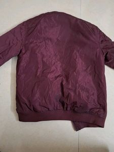 Unisex Maroon Puffer Jacket by Flying machine